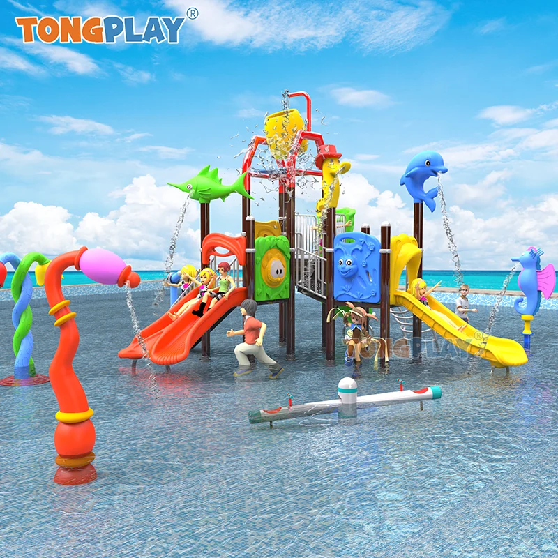 Outdoor Playground Amusement Park Slide Aqua Play Water Park Water Slide For Children Water Playground