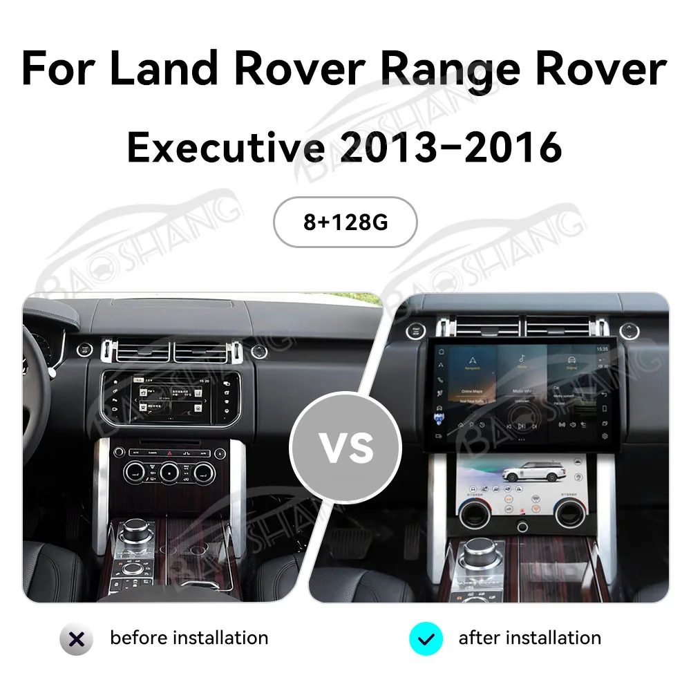 13 3 дюймов Carplay для Land Rover Range представительский 2013-2016 Android автомобильный стерео беспроводной мультимедийный плеер GPS сенсорный экран