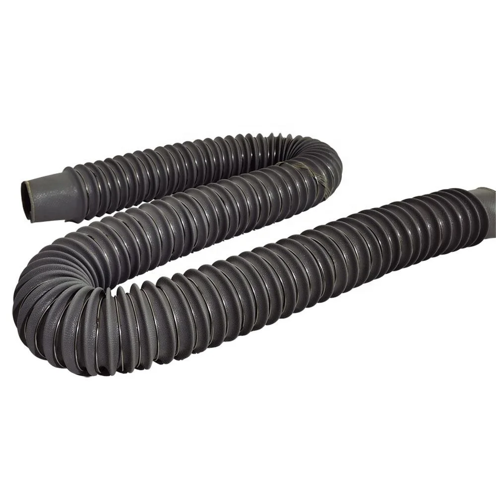 Universal Neoprene Flexible Accordion Cylinder Rubber Round Dust Bellow 4' Hose Covers Boot Silicone Rubber Bellow