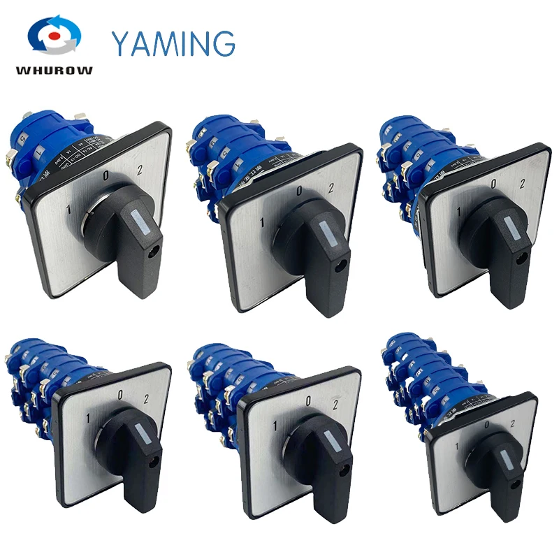 LW39A-16/7 Rotary Cam Switch 16A 690V Position Poles 28 Terminal Control Dual Power Changeover YMW39