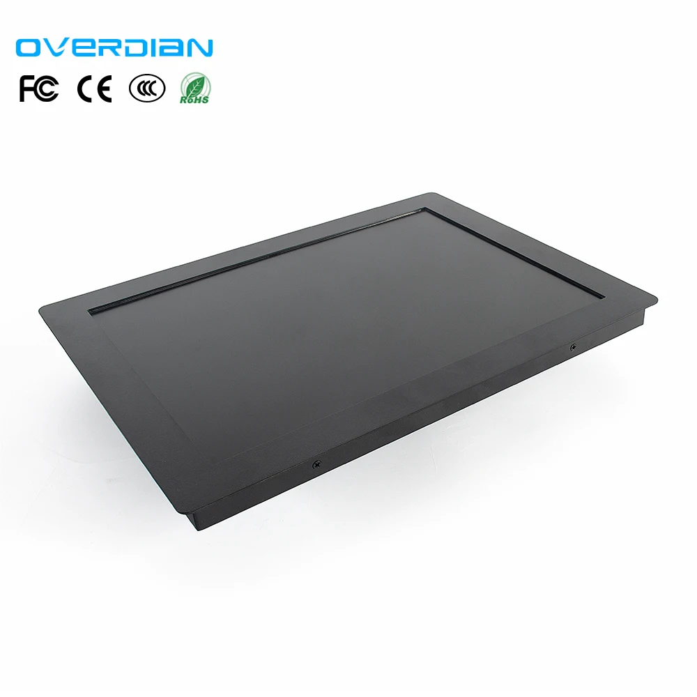 Top Grade 10.1 Inch Hd Vga Input Industrial Monitor 350 Cd/M2 High Brightness Embedded / Open Frame Touchscreen Monitor