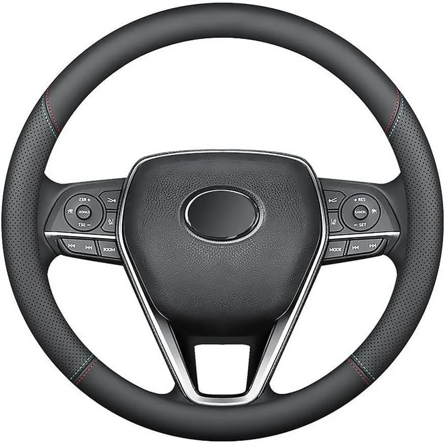 non-slip carbon fiber leather Four Seasons universal car steering wheel cover for audi q5 peugeot 3008 passat b6