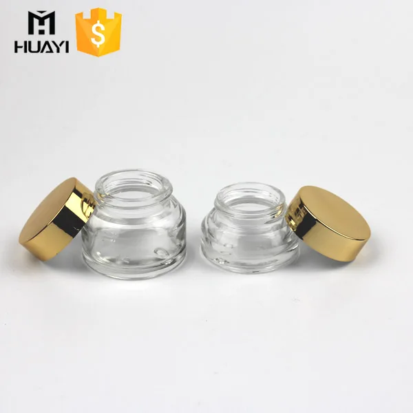 15ml 25ml glass cosmetic  cream jar