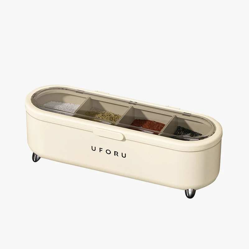 Kitchen Supplies Seasoning Box Combination Set Of Household Kitchen Supplies sugar and monosodium glutamate four-cell stor