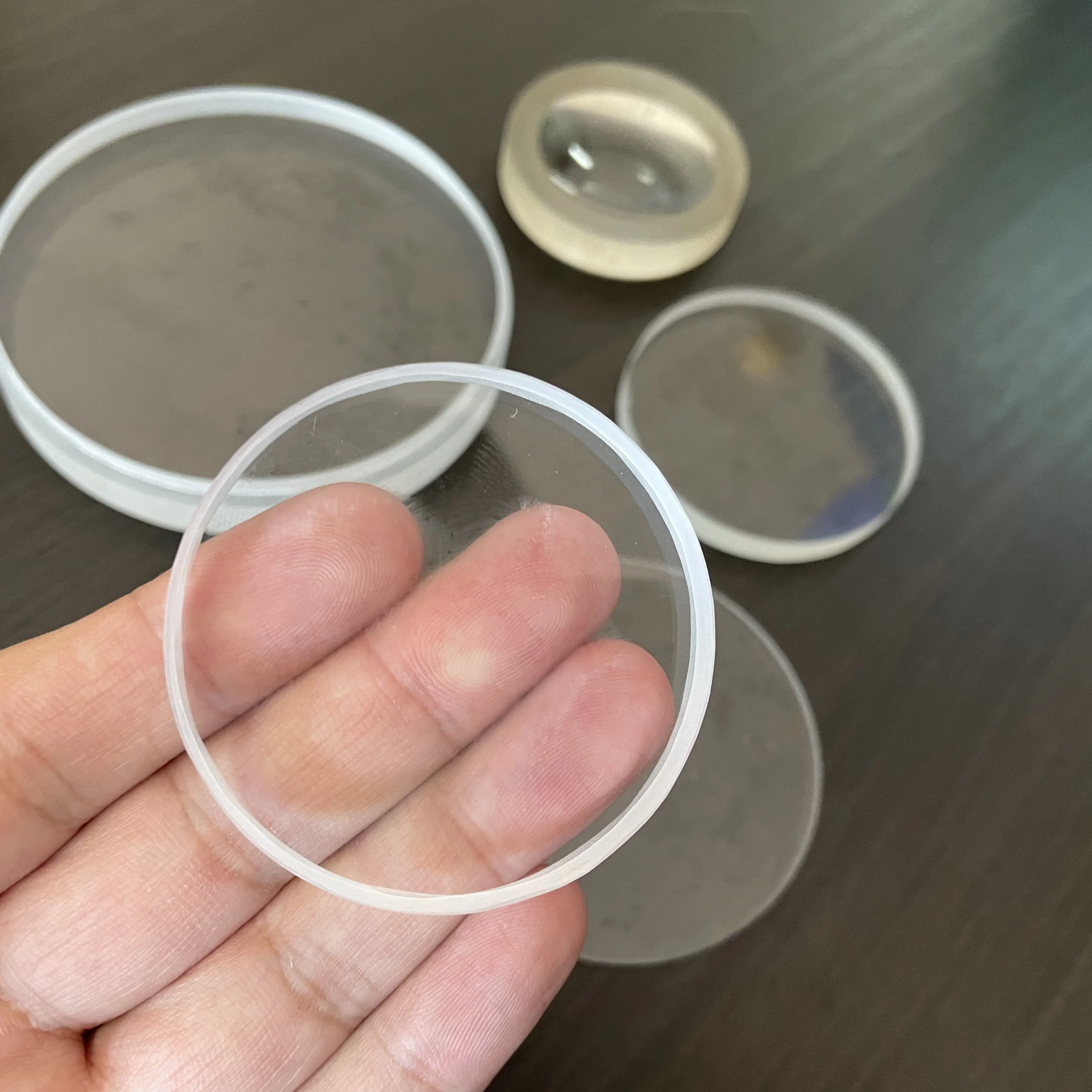 factory wholesale Clear Plate Quartz Window Wafer crystal quartz plate