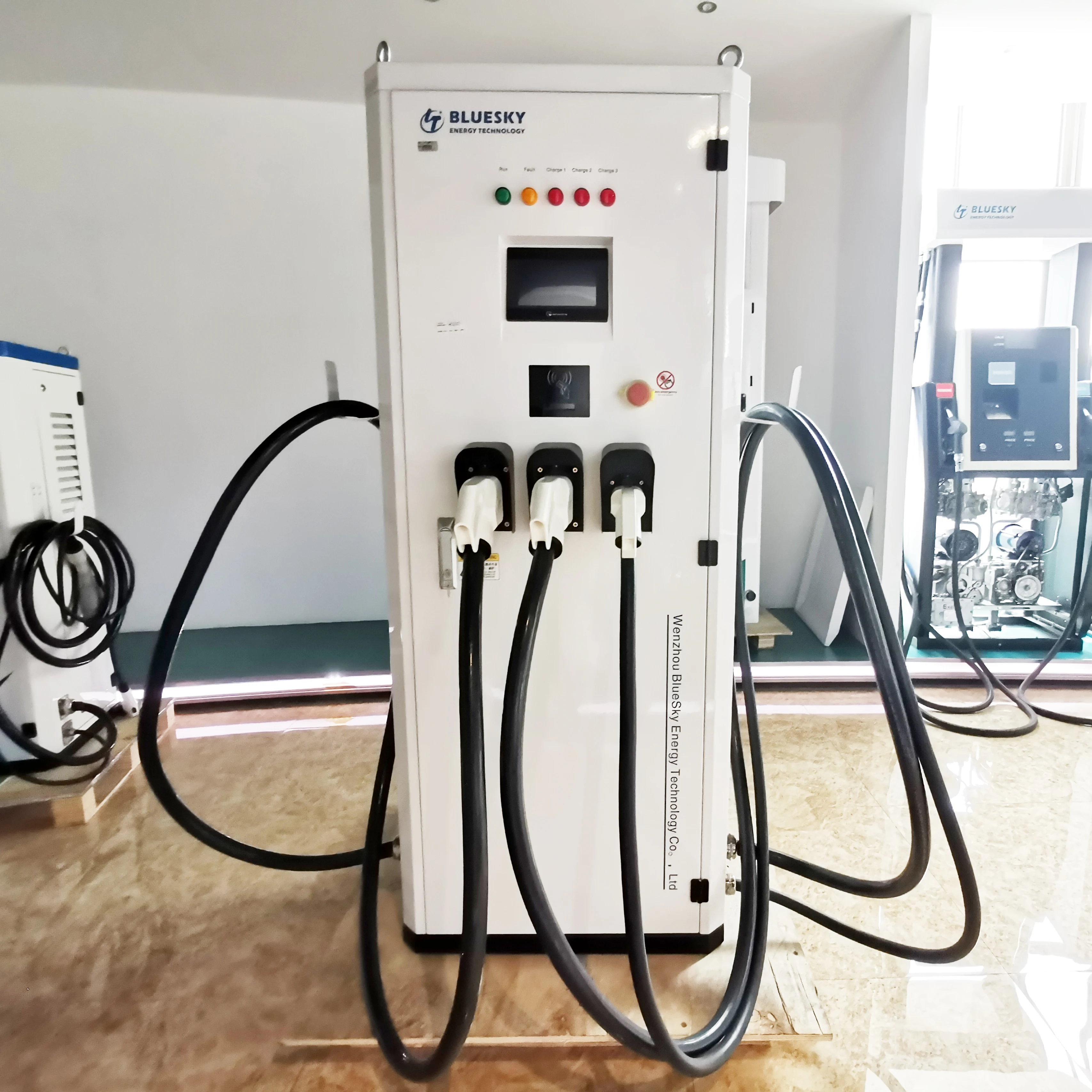 DC EV зарядное устройство ccs Тип 2 + Chademo переменного тока интегрированное 50 кВт 22 для