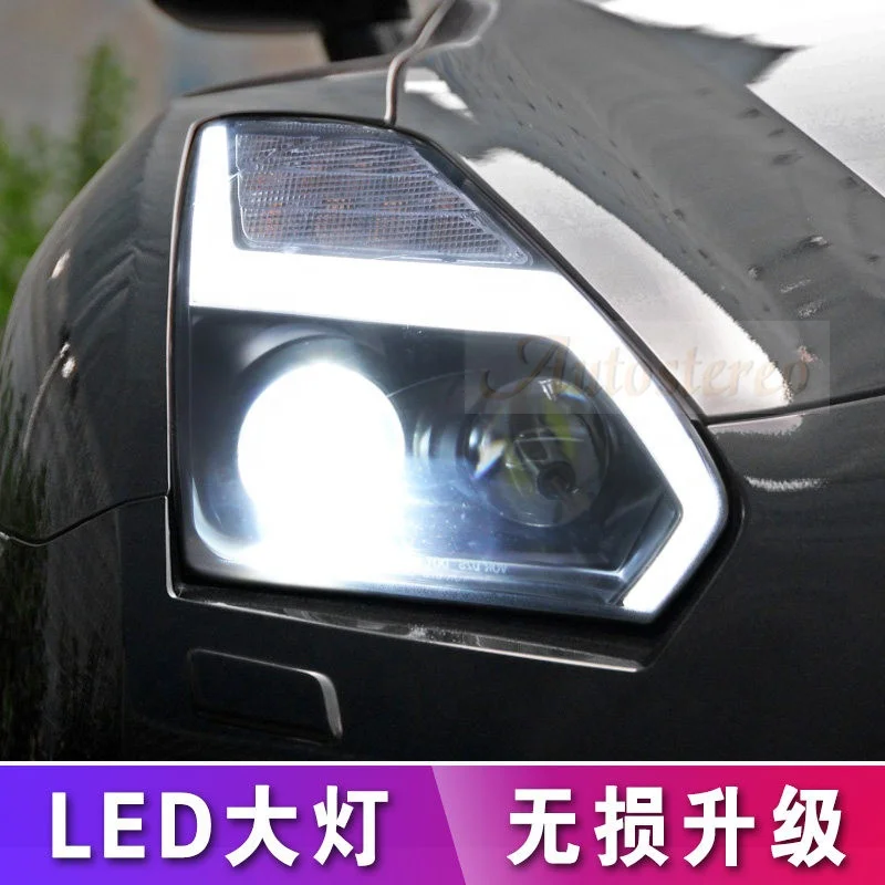 Автомобильная фара для Nissan GTR 2007-2014 передняя высококачественные светодиодные лампы в сборе модернизации сигнал поворота автомобильные аксессуары