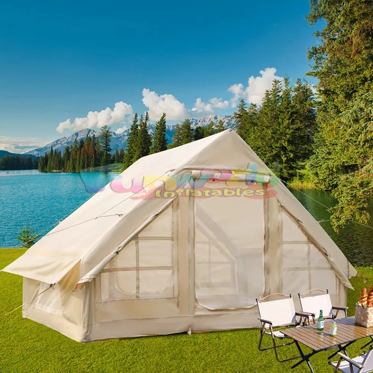 Outdoor waterproof folding easy set up inflatable house can be Event glamping camping tent for kids