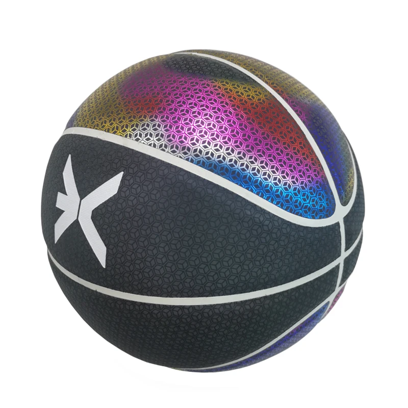 Luminous reflective basketball glow in the dark ball basketball