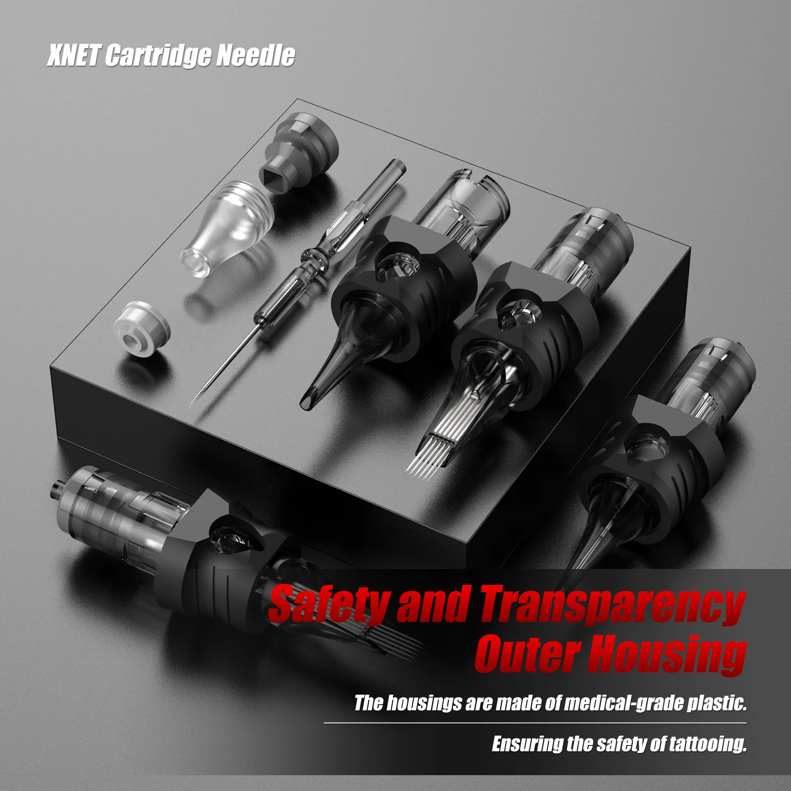 XNET Aurora 20pcs/box 0.3mm 0.35mm Sterilized Safe 5rm 7rm 9rm 11rm 13rm 15rm RM Curved Magnum Tattoo Cartridges Needles