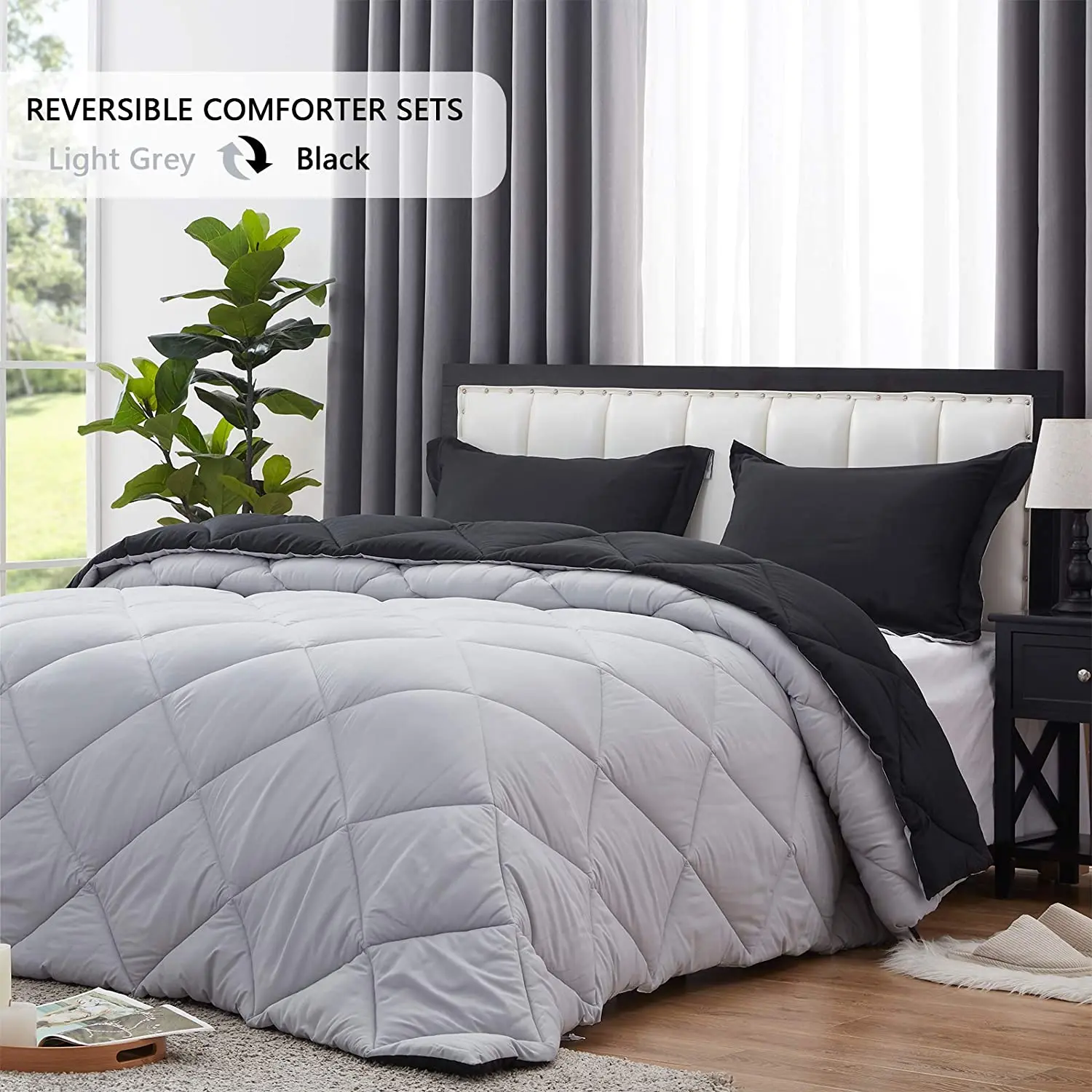 Hot sale 100% cotton fabric diamond quilting goose down comforter duvet