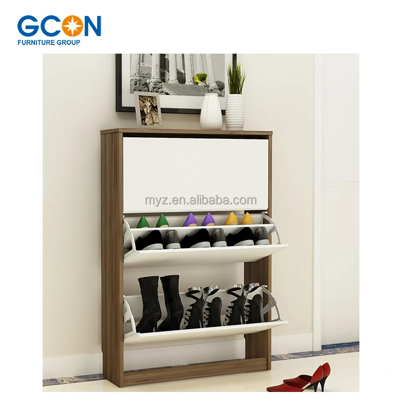 GCON Modern simple tip bucket type ultra-thin shoe cabinet household door into small household shoe rack