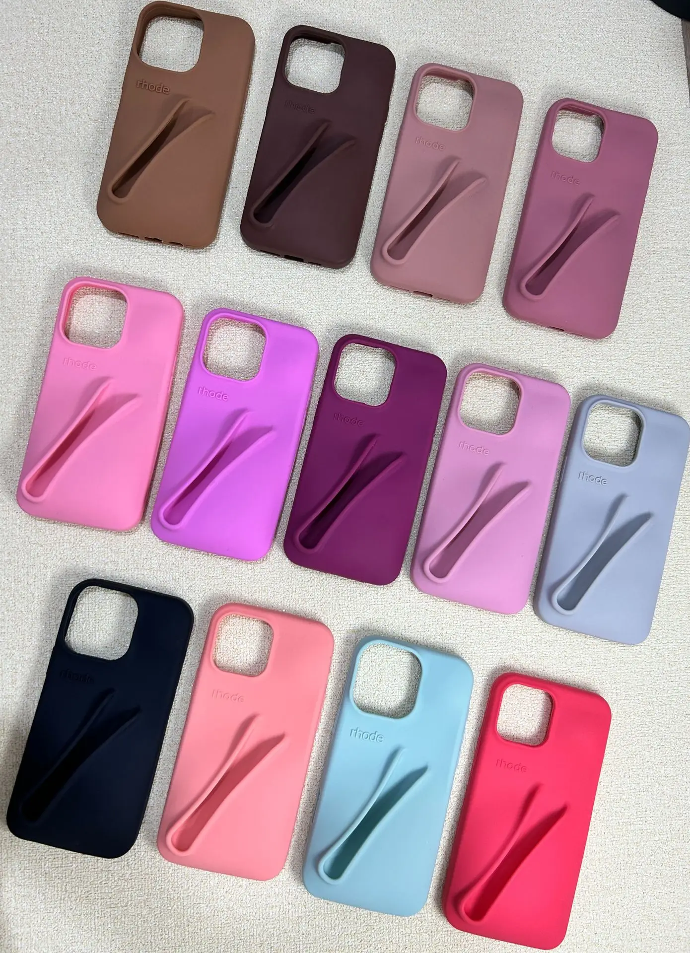 New Fashion Design Lip Gloss Phone Case For iPhone 15 pro max 14 13 Rhode 3D Silicone Lip Balm Anti Fall Protect Cover