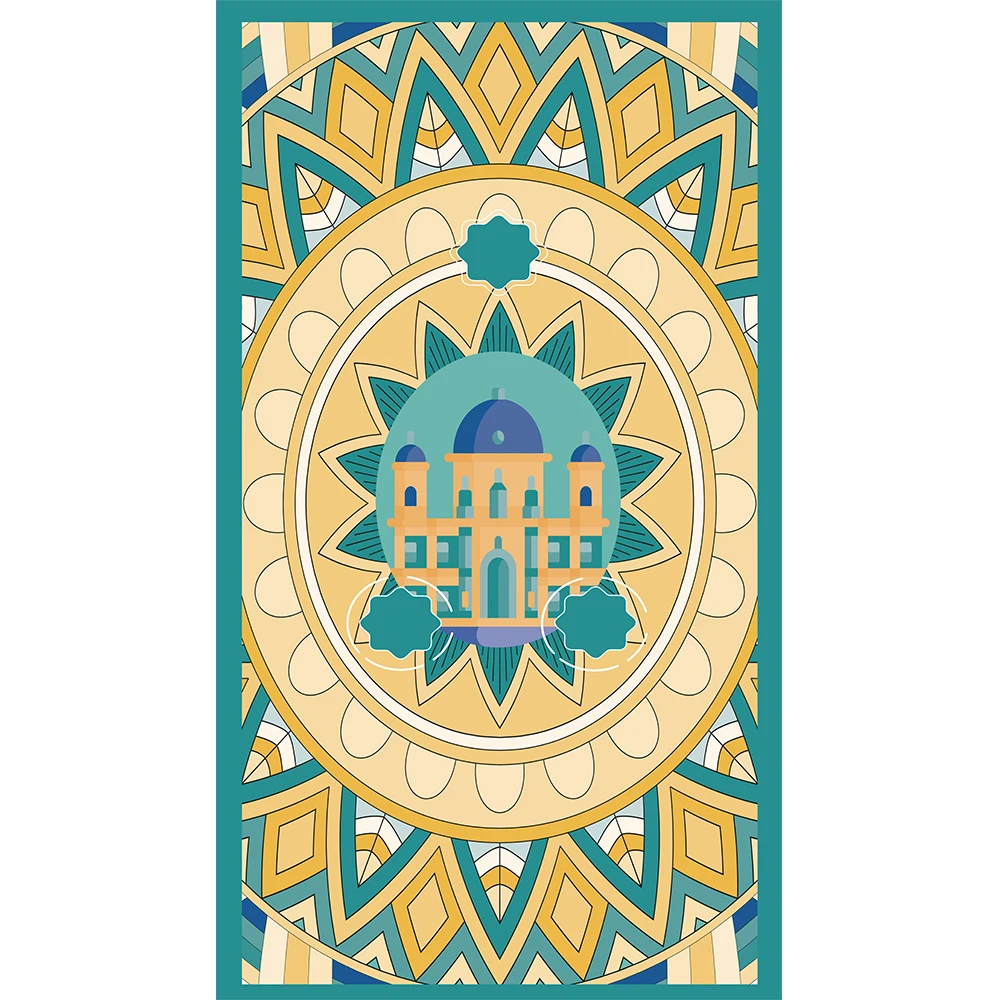 Non-woven Multifunctional Islamic PrayerMat Sajadah Gift Muslim children prayer Mat Smart Interactive Electronic kids Prayer Mat