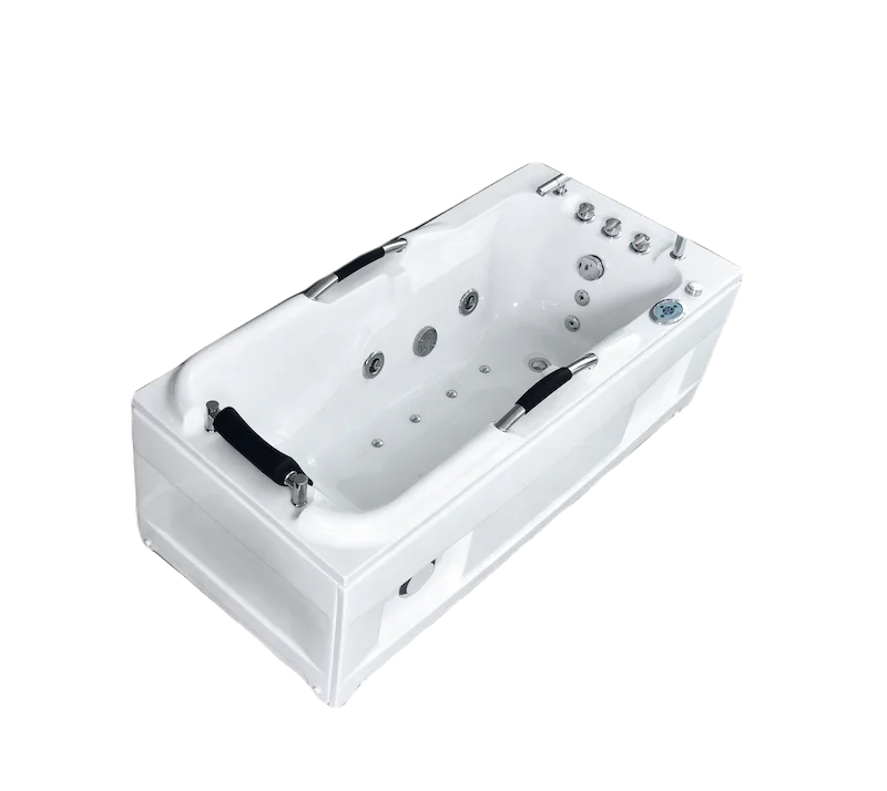 2024 Luxury Wholesale Indoor Eco-friendly Acrylic Massage Stone Free Standing Bathtub Portable Bath Tub For Adults