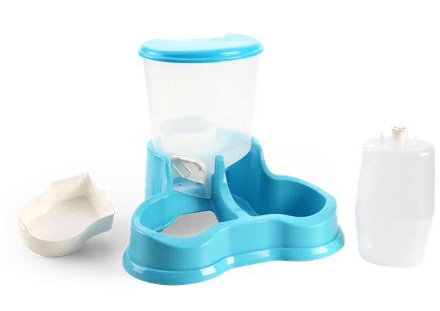 682 Made In Taiwan Manufacturer Water And Food Container 2 In 1 Pet Feeder Dog Cat Food Bowl
