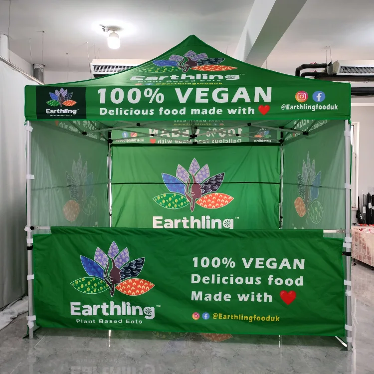 Sunshine High quality popcorn custom food 10x10 portable aluminium pop up trade show canopy tent gazebo