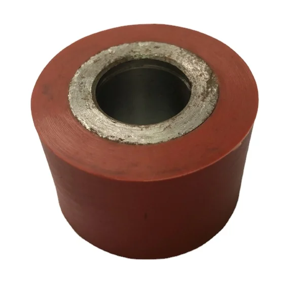 OEM Customize color vulcanized silicone coated rubber conveyor rollers