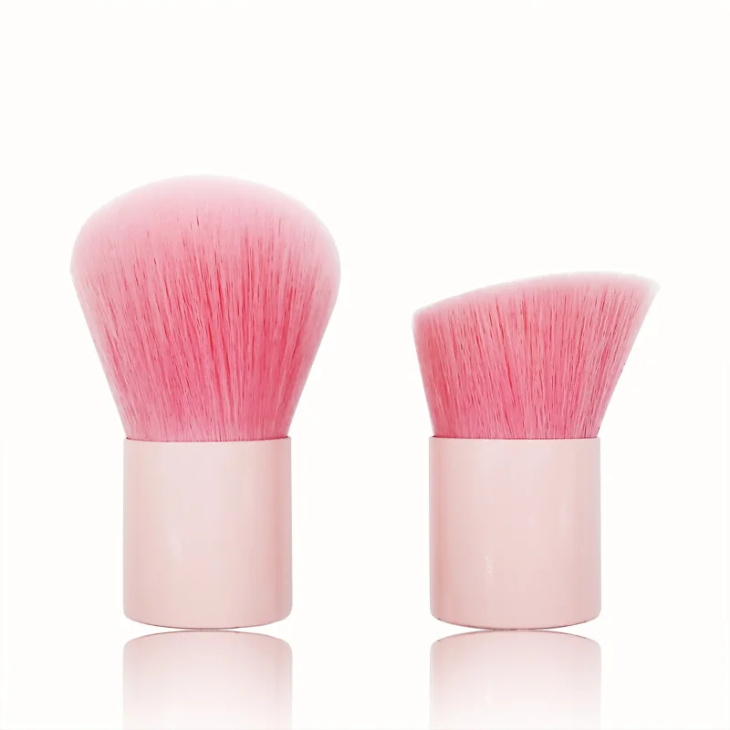 Cute Portable New Style Pink Mushroom Kabuki Makeup Brush Short Handle Loose Powder Blush Brush