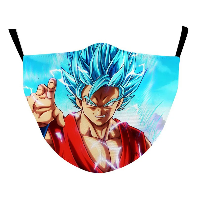 Dragon Ball Anime Digital Printing Maskes Washed Cotton Cosplay Personalized Custom Dust-proof Smoke Outdoor 3D Maskes