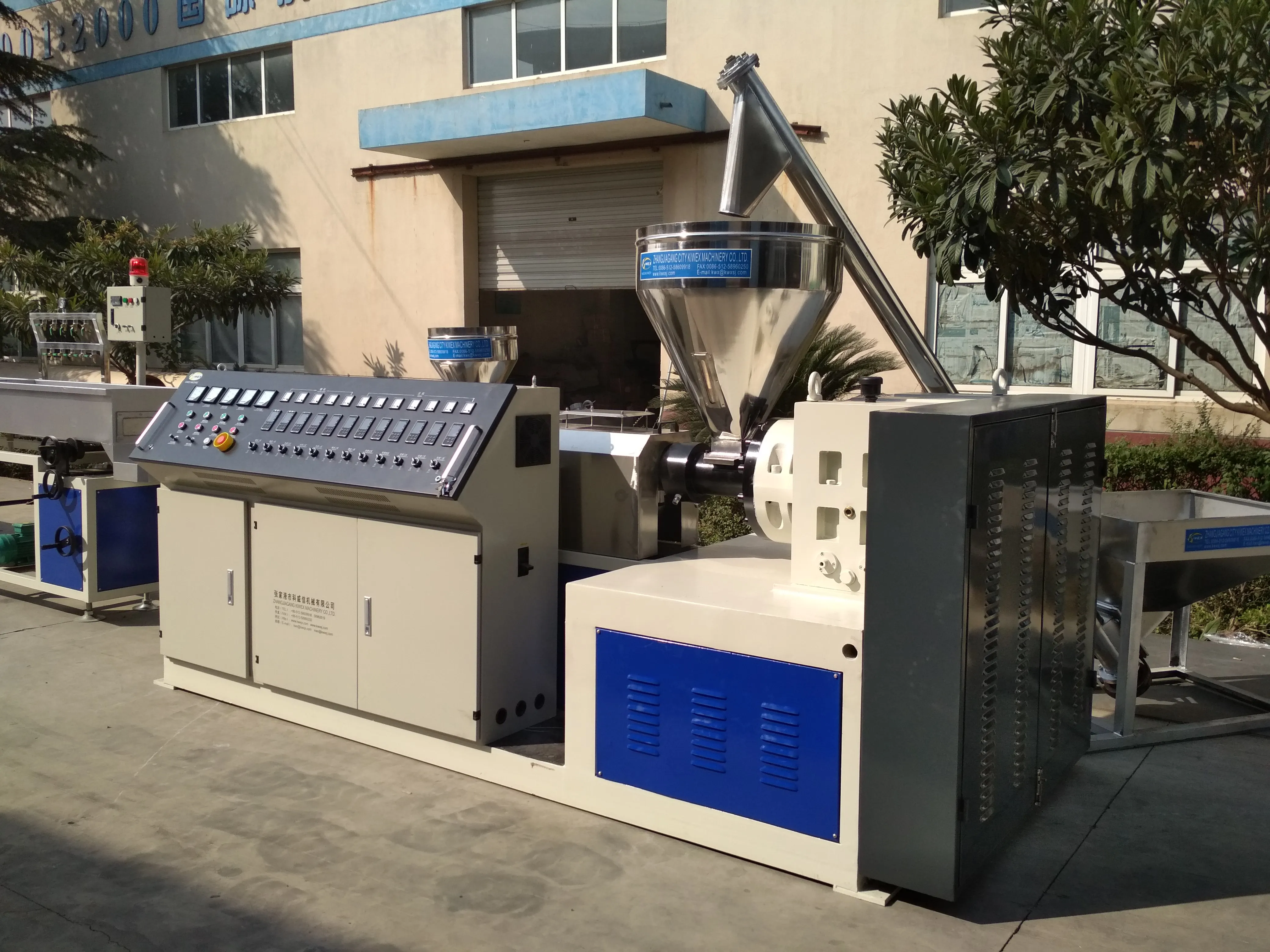 PS foamed photo frame extuder machine / plstic ps foam profile production line for sale