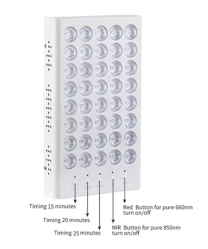 Near Infrared Red Light Therapy Panel Dual Chip 660Nm 850Nm Red Light Therapy Device For Face Beauty Full Body Muscle Recovery