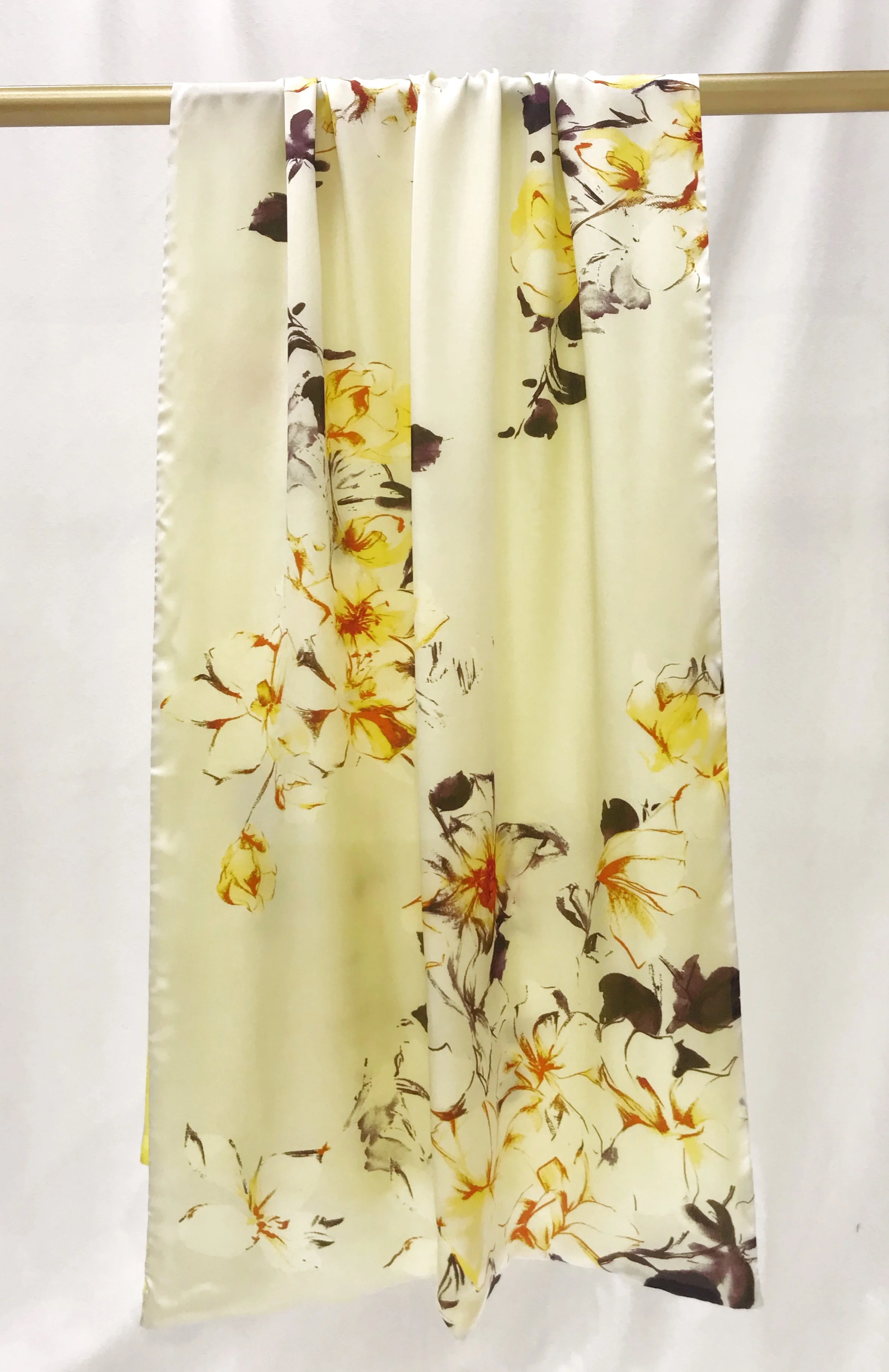 New silk double-sided long cloth Double double splice  long silk scarf for women manufacturer silk scarves wholesale