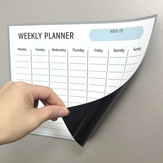 Custom Magnetic Whiteboard for Refrigerator Fridge Magnet Calendar Weekly Planer