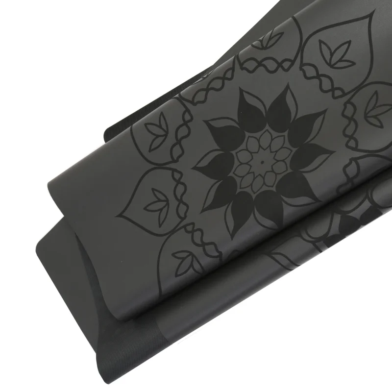 Eco Friendly Products 2023 Yoga and Pilates Anti Slip Fitness Matt Blue Frost PU Natural Rubber Yoga Mat