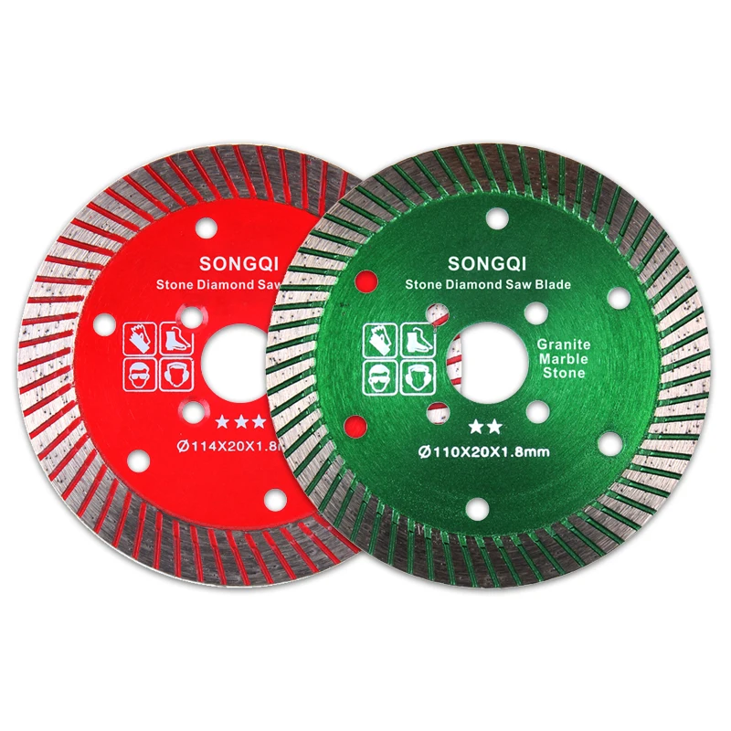 Diamond Saw Blade Granite SONGQI 4 1/2 Inch Diamond Saw Cutting Blade Diamond Saw Blade for Cutting Marble and Granite
