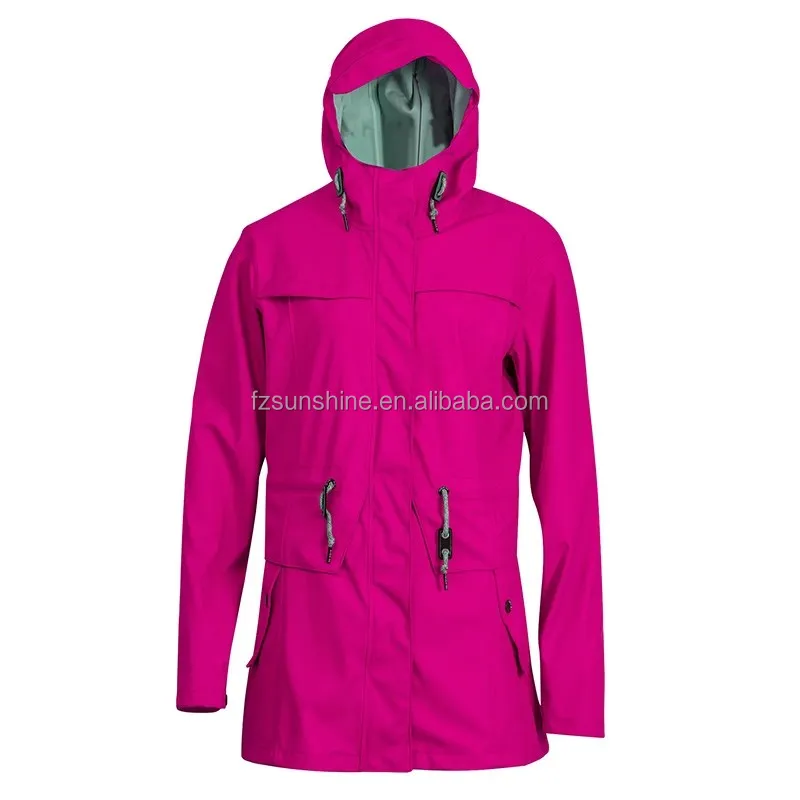 Customize horse riding top waterproof PU rain jacket jacket women rain coat pu raincoat pu jacket for women