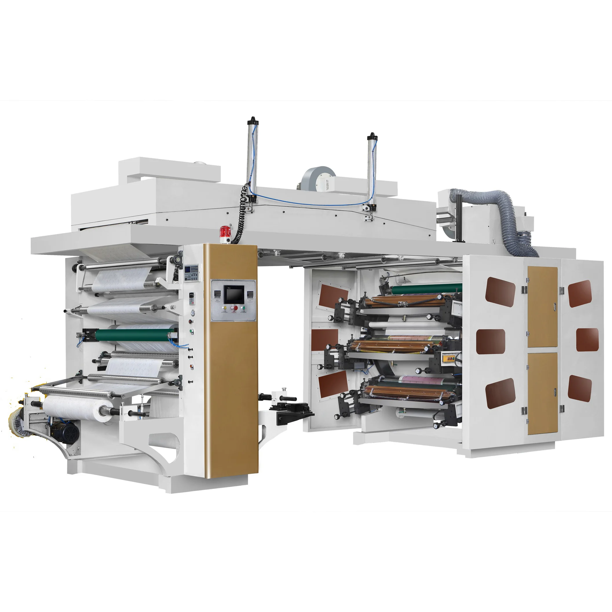 6 Color Central Drum Flexo Printing Machine