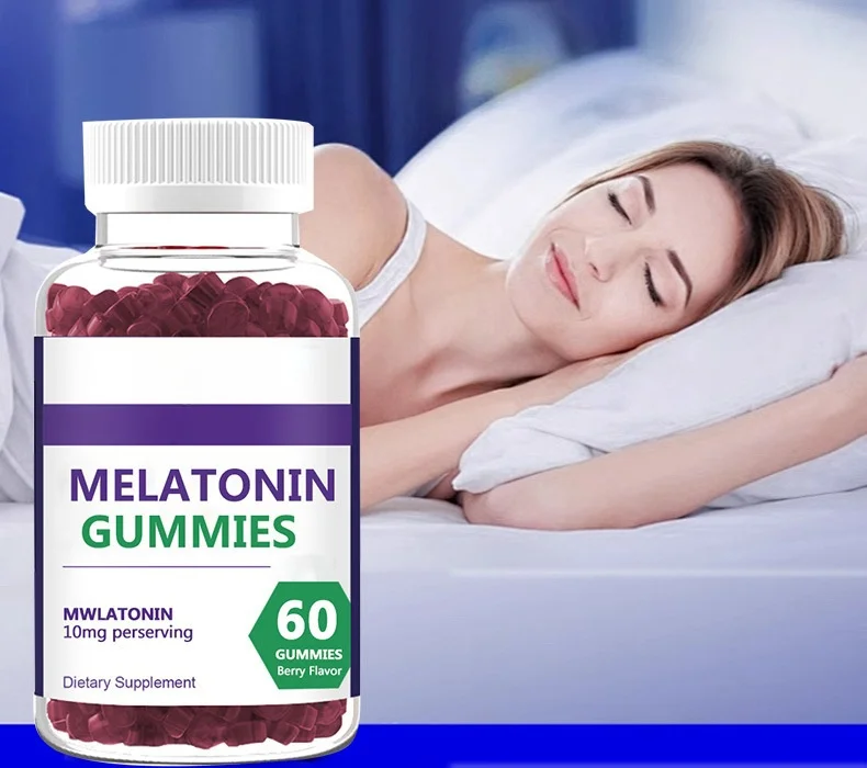 OEM Hot Selling factory direct sale high quality Melatonin gummies,60 counts