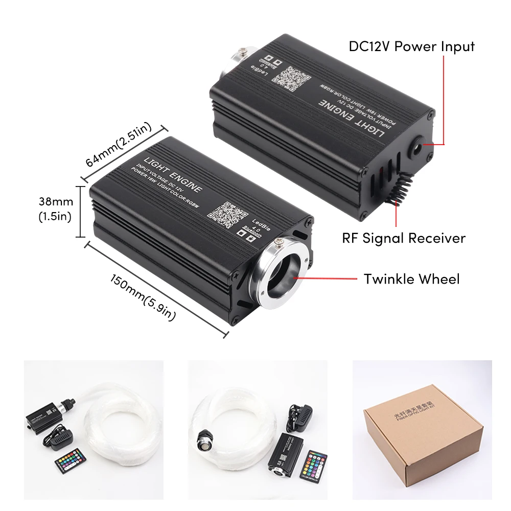 2024 Hot Drop Shipping 16W RGBW Starlight Kit Starlight Car Roof Kit with 420pcs Optical Fibers