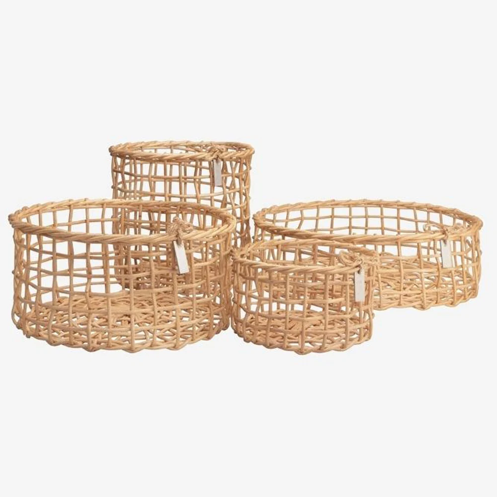 Hand woven rattan bread tray rattan basket wicker basket gift storage basket