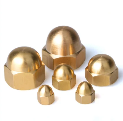 M3 M4 M5 M6 M8 Brass  Hex Nuts  Dome Head Cover Semicircle Acorn Nut