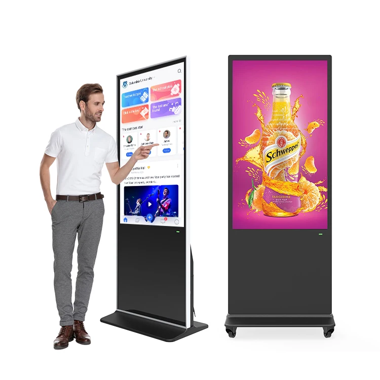 Best Selling Smart Kiosk Vertical LCD Advertising Display Digital Signage Totem Floor Standing Touch Screen