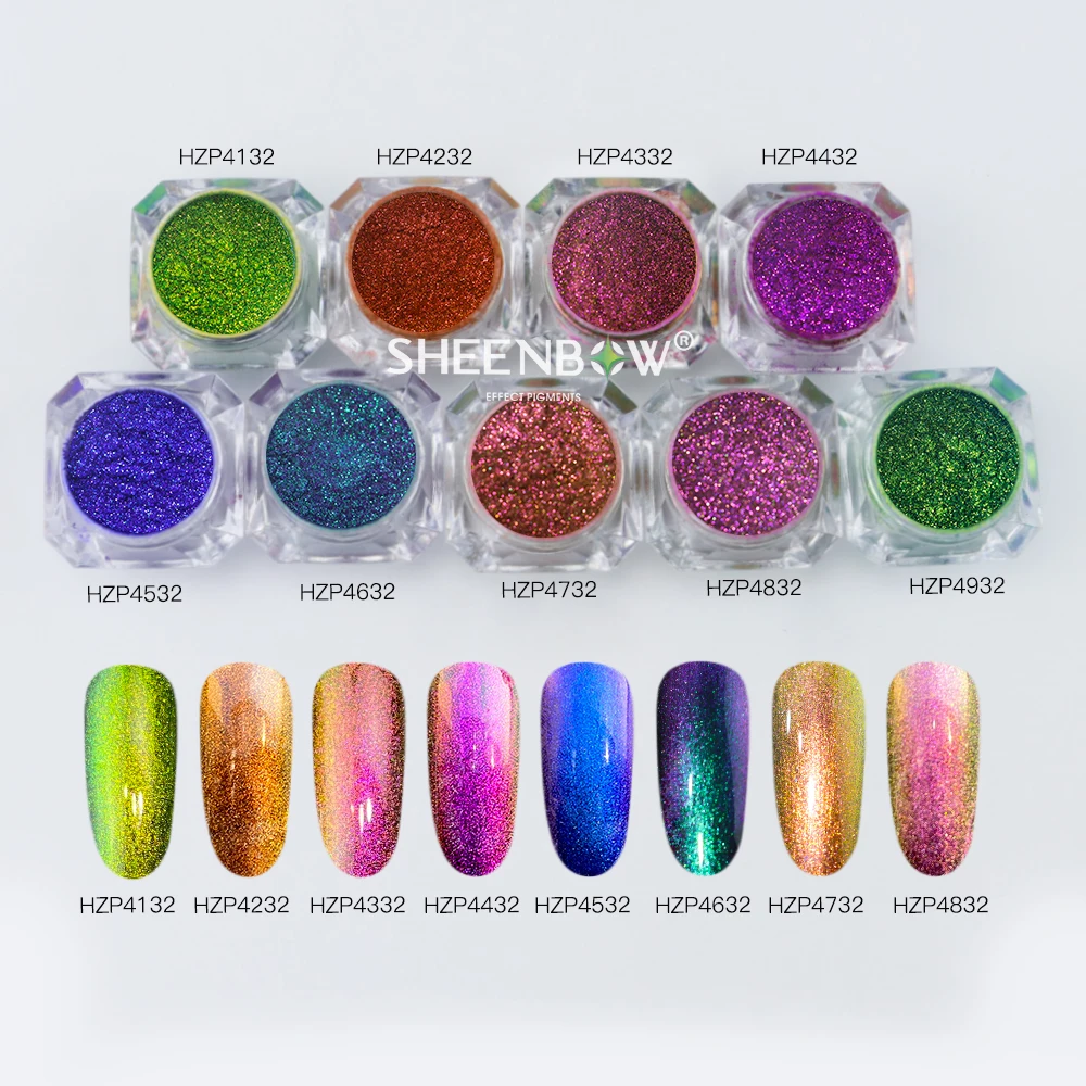 Bulk Optical Variable Color Shifting Pigment Chrome Powder Cosmetic Paint Ink Nail Pigment Chameleon Powder