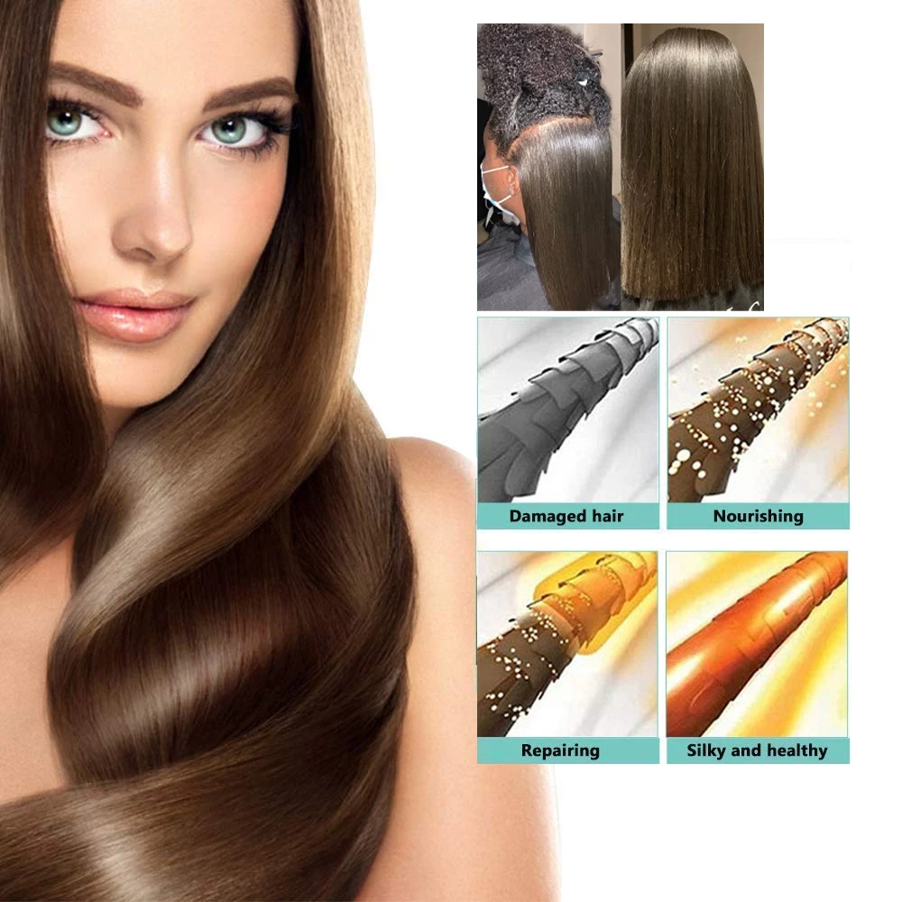 Creat your brand global brazilian proteins keratin hair smoothing straightener treatment kit