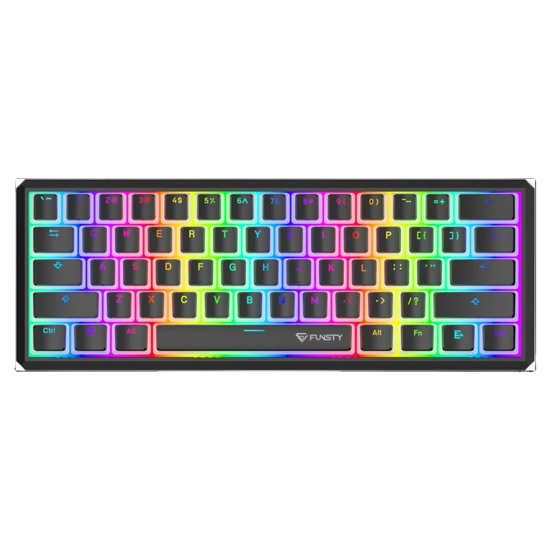 Прокладка Горячая замена Type C кабель съемный ПК с подсветкой для освещения Led RGB игровая механическая клавиатура