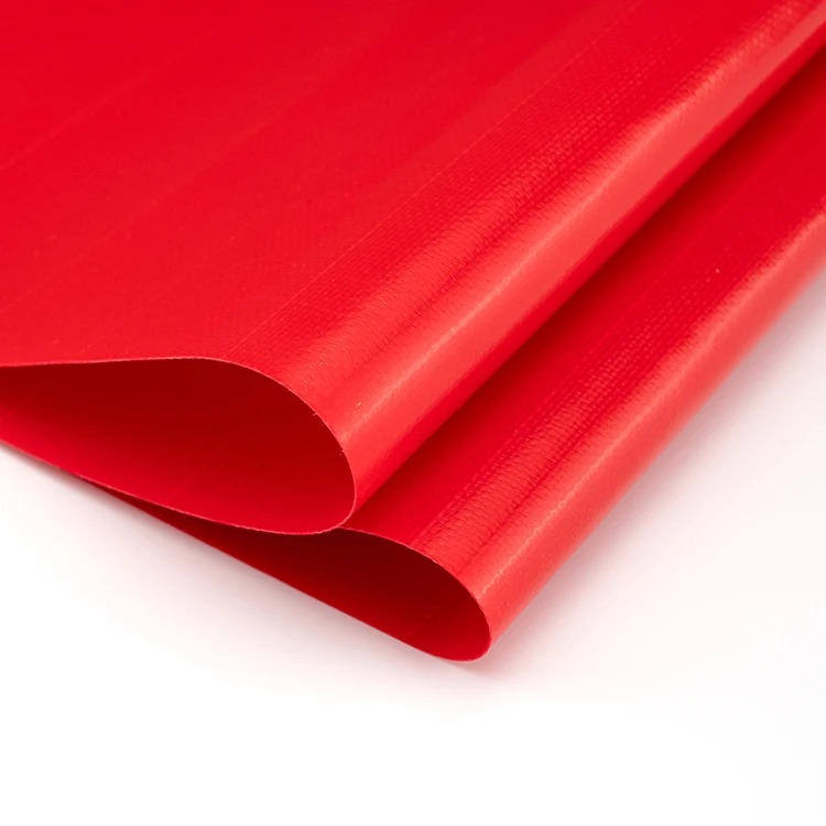 High strength pvc red waterproof PVC tarpaulin fabric 350g 400g 500g 600g 650g 750g 900g