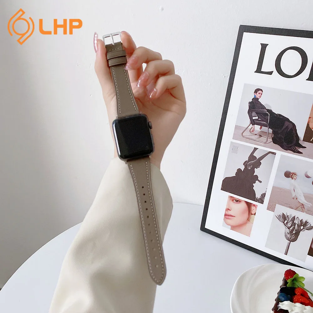 Роскошный модный небольшой кожаный ремешок для Apple watch