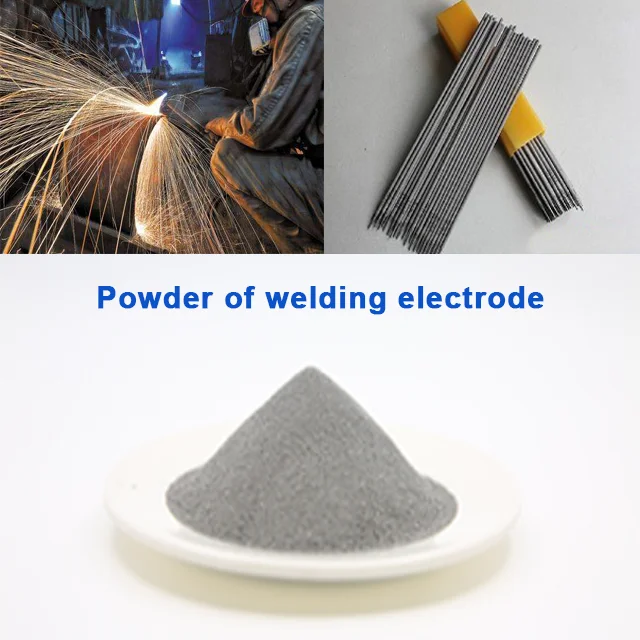 Sponge electrode welding flux reduced iron powder electrodes