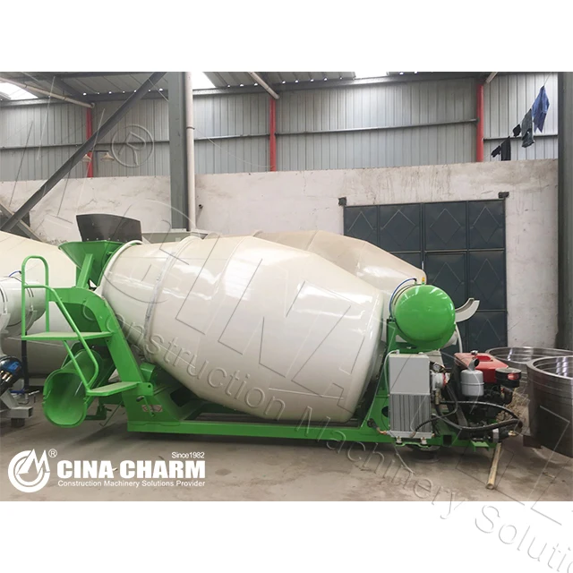 Mixing capacity 3CBM Multi-functional rotate concrete mixer bucket drum