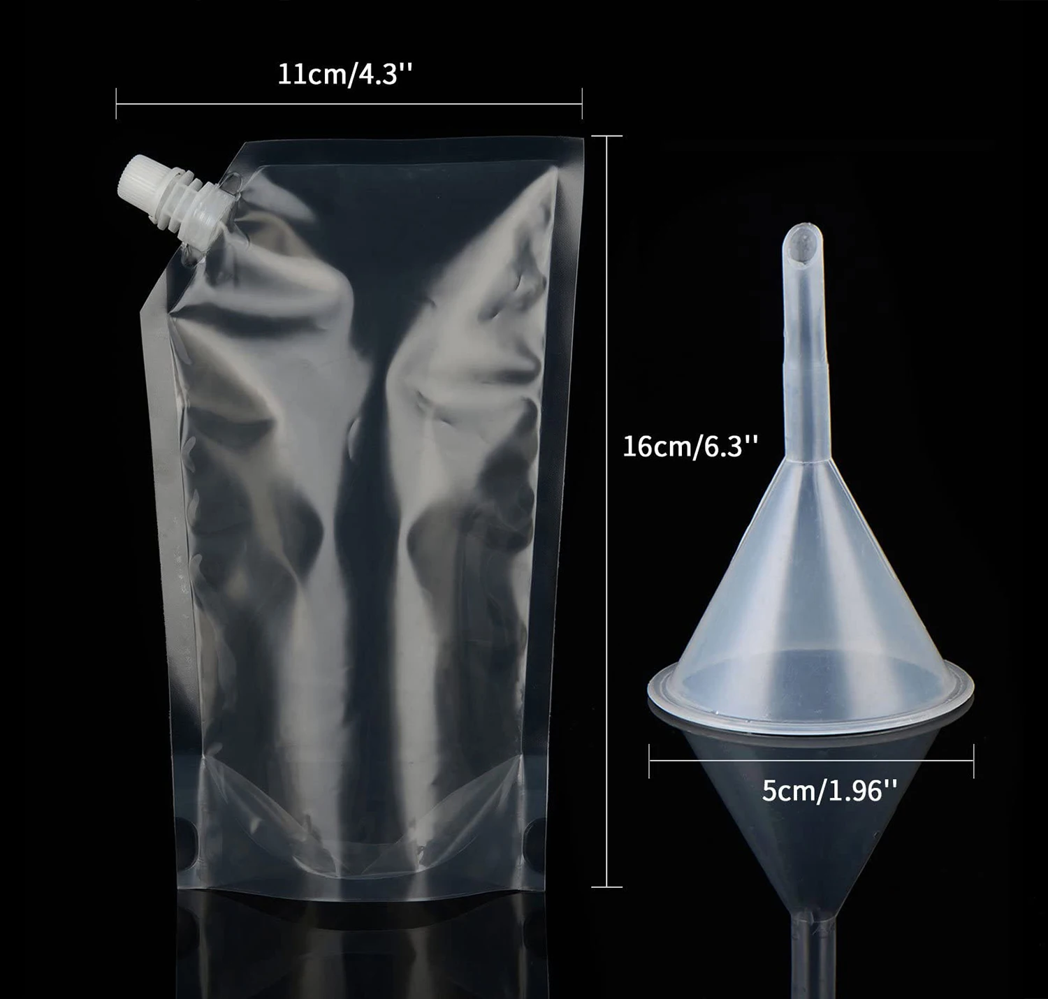 500Ml Food Grade Liquid Detergent Bag Bolsa Stand Up Plastic Liquid Water Package Pouch with Corner Spout