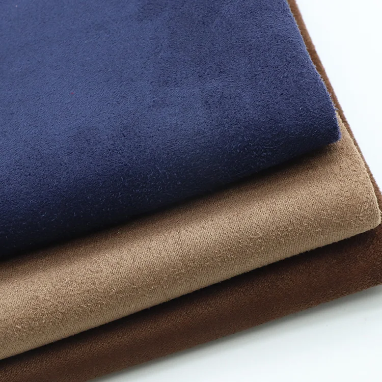 Эластичная замшевая ткань из полиэстера и спандекса под заказ для одежды