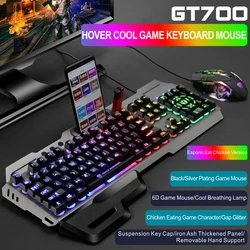Gaming Keyboard and Mouse and Mouse pad and Gaming Headset, Wired LED RGB Backlight Bundle for PC Gamers and Xbox and PS4
