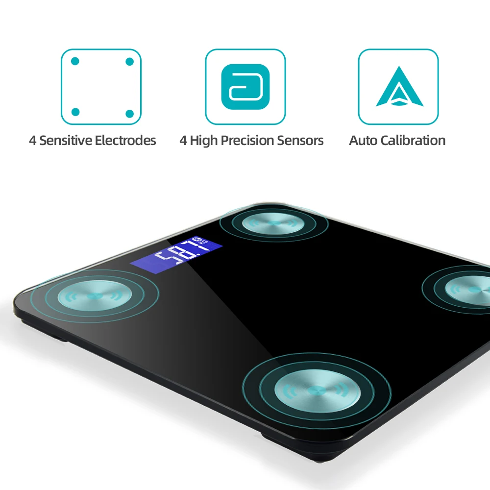 new digital bluetooth human personal bmi body fat scale weight analysis fitness gym household smart scales with app