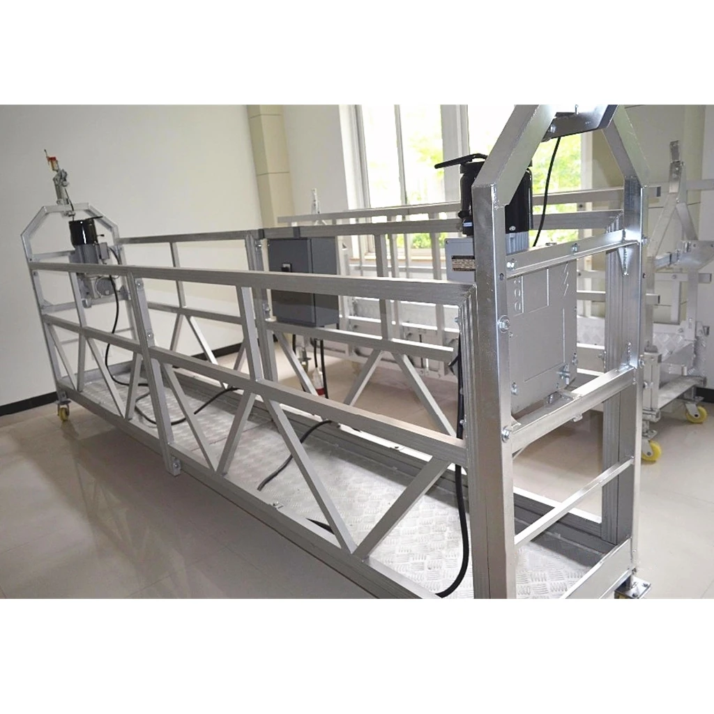 Roof hanging swing stage wall exterior painting suspension scaffolding lift window clean cradle building gondolas