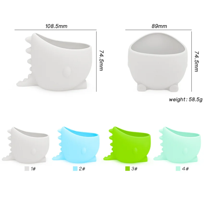 YDS Wholesale Silicone Indoor Flower Plant Pots Mini Dinosaur Design Flower Pot for Office Decorative Container Pots